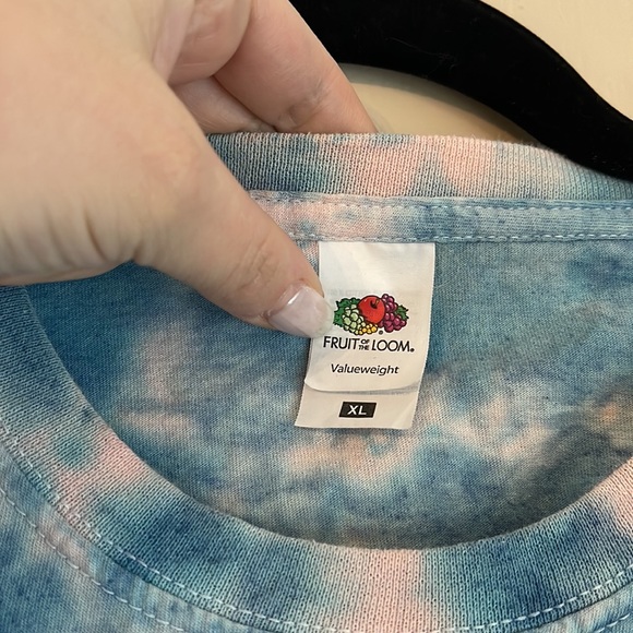 Hand tie dyed long sleeve tee - Picture 2 of 7